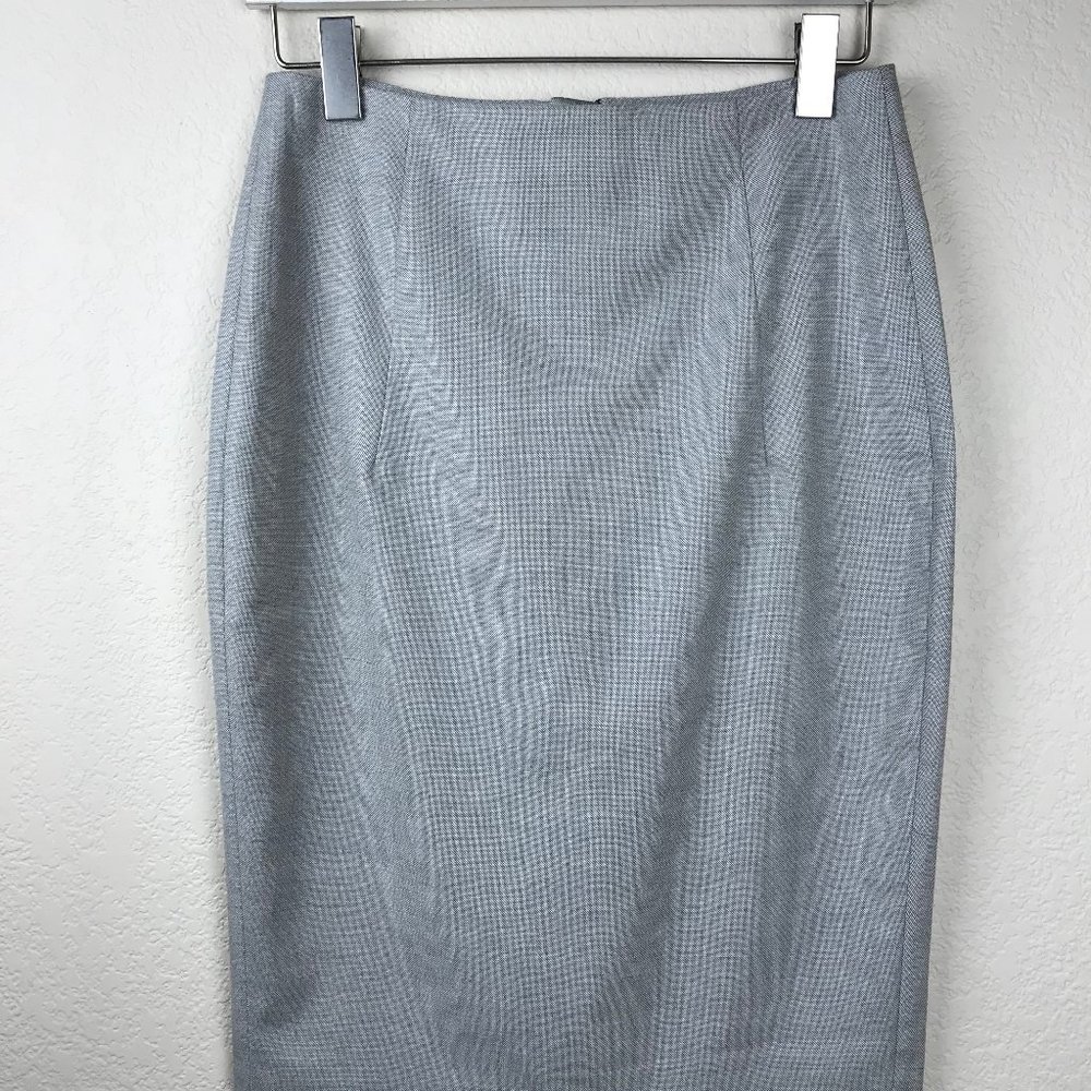 Zara High Waisted Gray Pencil Skirt